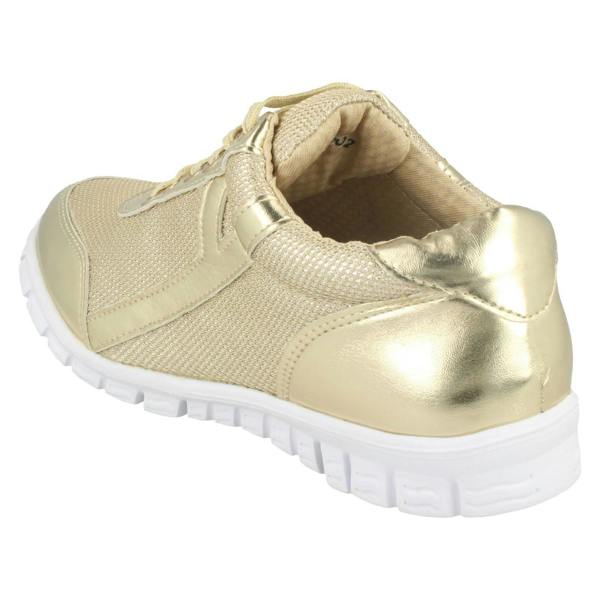 Spot On Ladies Waves Lace Up Trainers