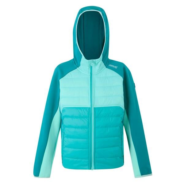 Regatta Childrens/Kids Kielder IX Hybrid Jacket - Turquoise/Aruba Blue/Exotic Plume - 