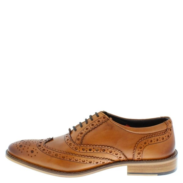 Herbert Frank Enfield Mens Leather Lace Up Wingtip Formal Gatsby Evening Brogue Shoes