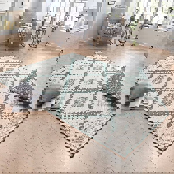 The Rugs Malibu Reversible Indoor-Outdoor Rug - Diamond