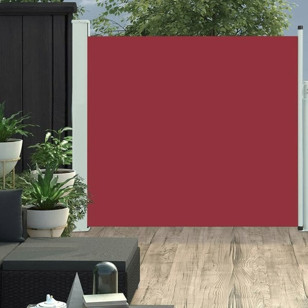 Berkfield Patio Retractable Side Awning 170x300 cm Red