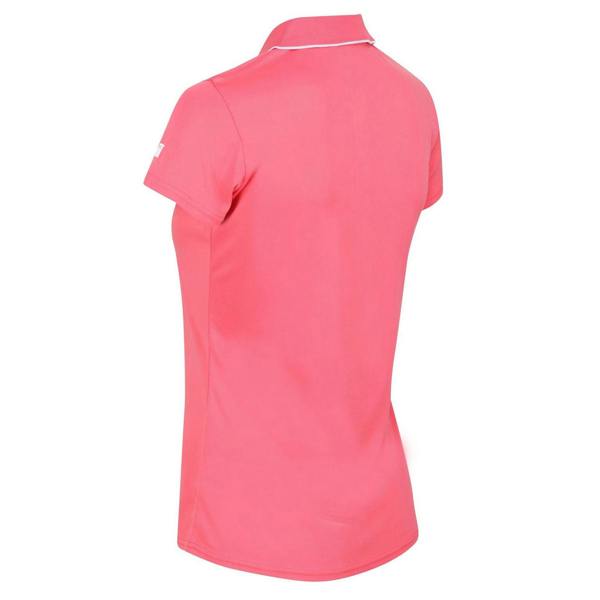 Regatta Womens/Ladies Maverick V Regular Short-Sleeved Polo Shirt - Tropical Pink - 