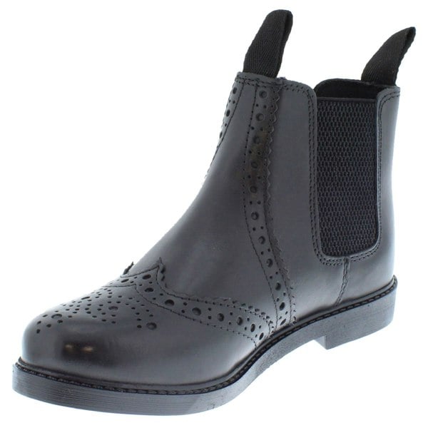 Frank James Cheltenham Boys Girls Brogue Chelsea Leather Jodphur Boots