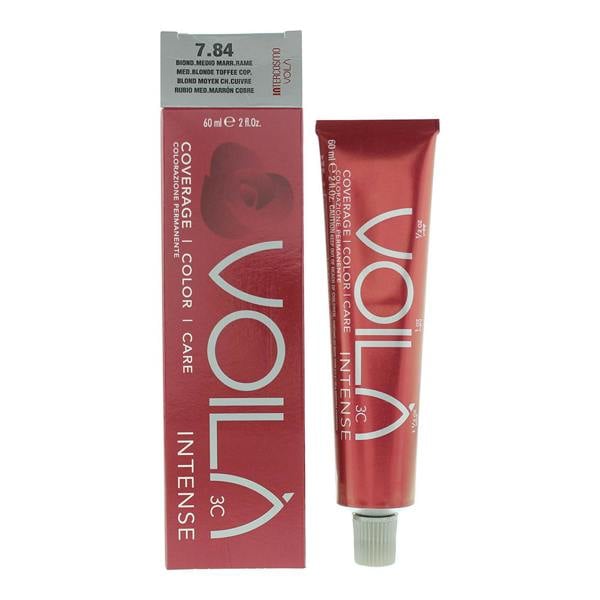 Intercosmo Voila 3C Hair Colour 60ml - 7.84 Medium Blonde Toffee Copper