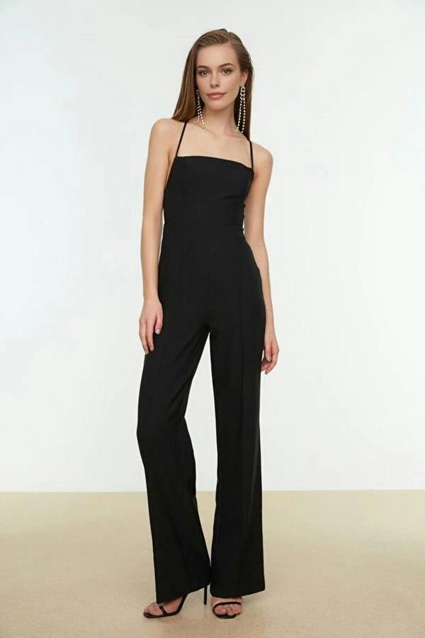 WOVCOR Woven Jumpsuit with Back Detail