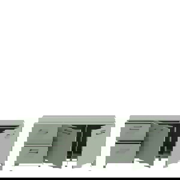 Furniture To Go Sali 2 Door 2 Drawer TV Unit in Sage Green