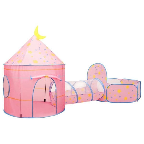 Berkfield Children Play Tent Pink 301x120x128 cm