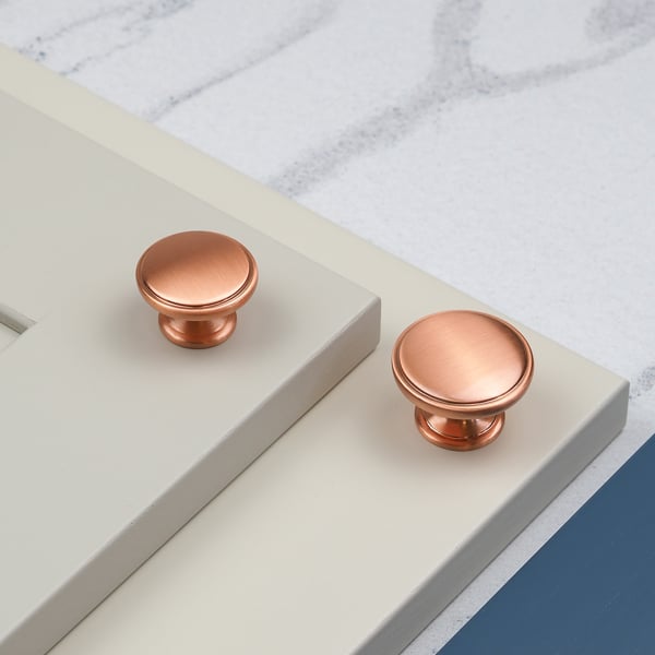 Handle & Home Satin Copper Cup Handle & Matching Knobs