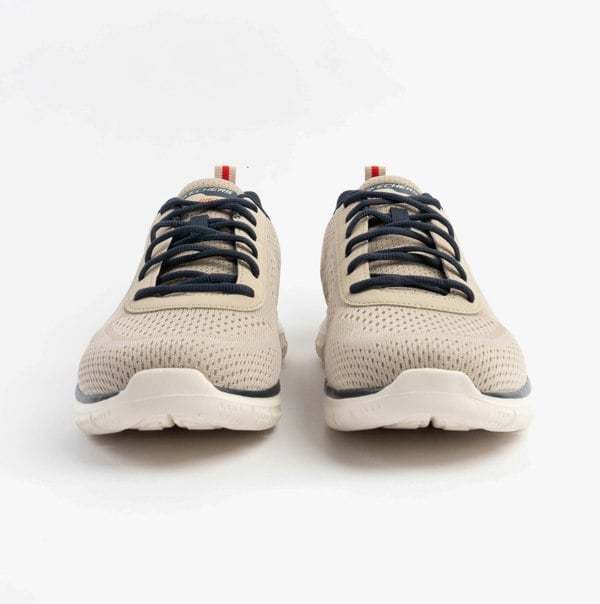 Skechers TRACK - LESHUR Mens Trainers Taupe/Navy