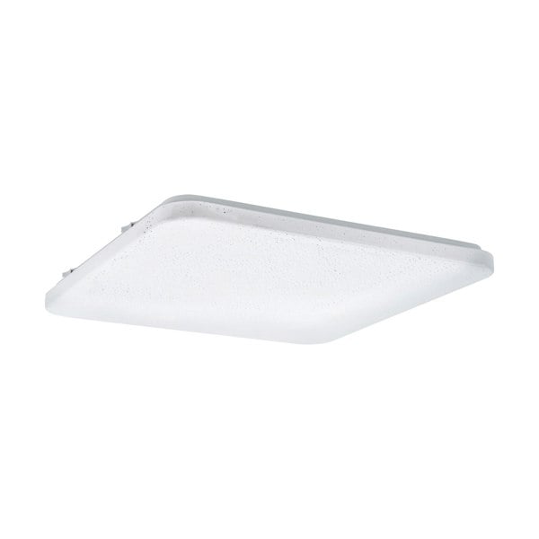 Wall Flush Ceiling Light White Shade White Plastic With Crystal Effect LED 49.5W Loops