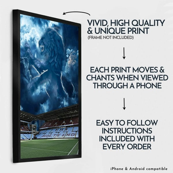 NotNiceThings Aston Villa Magic Poster - Augmented Reality Art