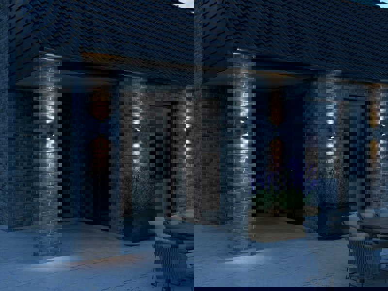 Nordlux Nico Round 22 | Wall light | Anthracite