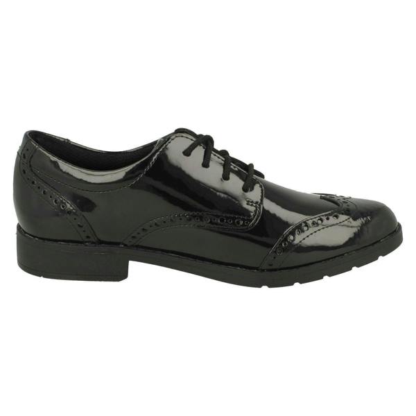 Clarks Girls Clarks Lace Up Brogue School Shoes Aubrie Craft Y