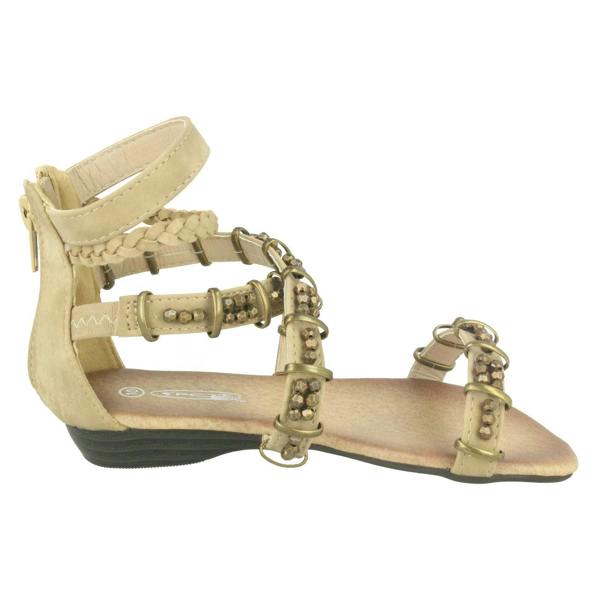 Spot On Girls Spot On Zip Up Sandals