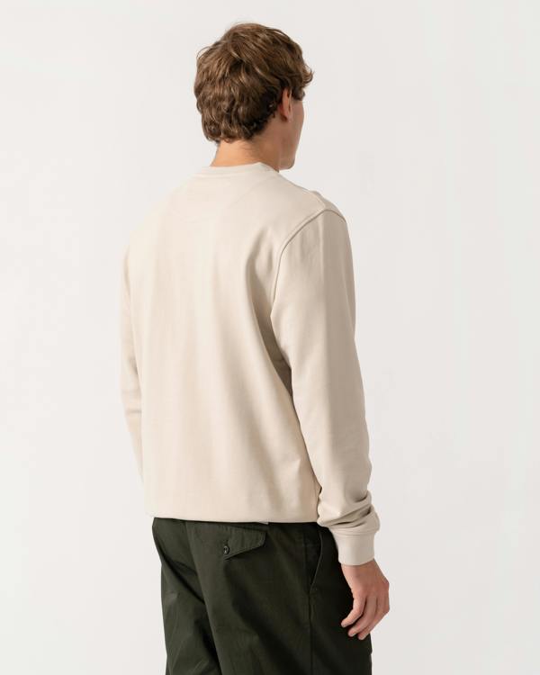 Back of Belstaff Mens Logo Sweatshirt - Pale Stone