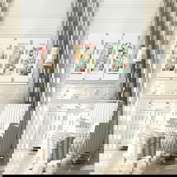 Large Canvas Wall Art For Living Room | Set of 3 Beach Decor Wall art Prints