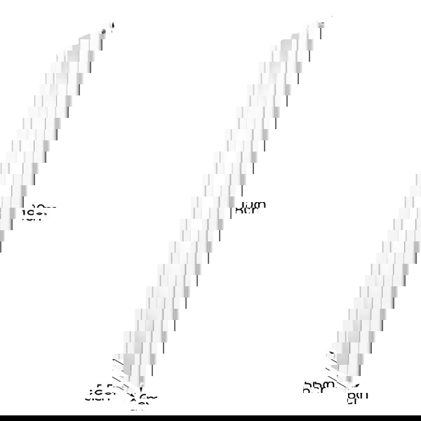 Monstershop Flat Mirror Radiator - 1800mm x 565mm - White