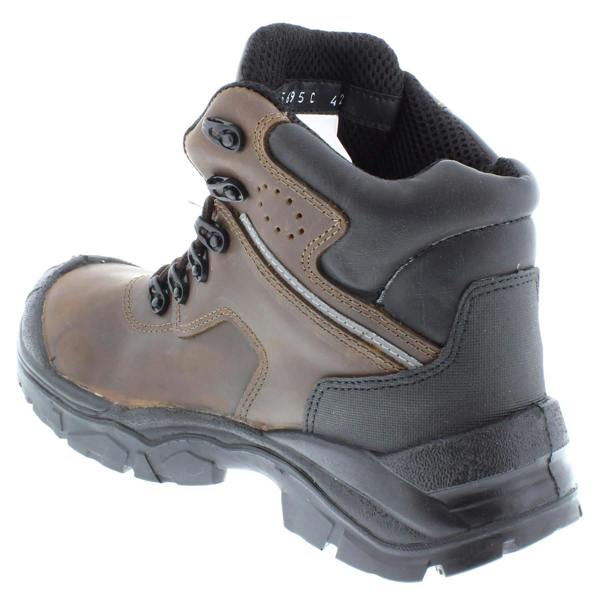 U-Power Greenland S3 Brown Leather Lace Up Metal Free Toecap Safety Boots