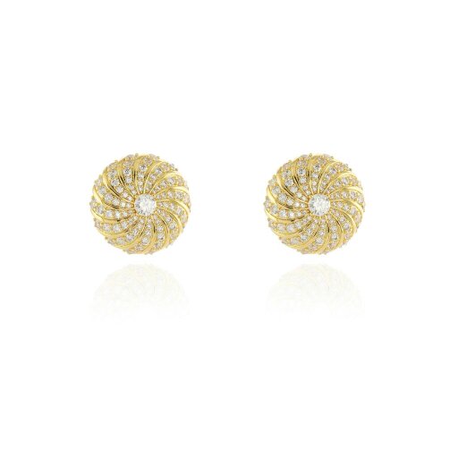 Cachet London Rimon Gold Clip On Earrings