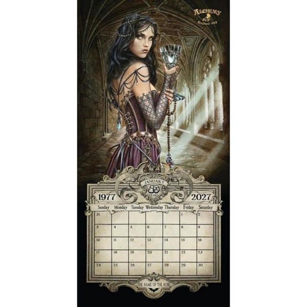 Witchcraft Alchemy Gothic, Dead Of Night  Calendar 2027, Wall Calendars, Month To View, Art, Gift