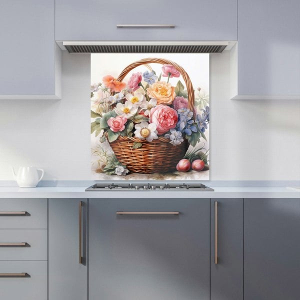 Warren Reed - Designer Victorian Easter Basket Watercolour Kitchen Splashback