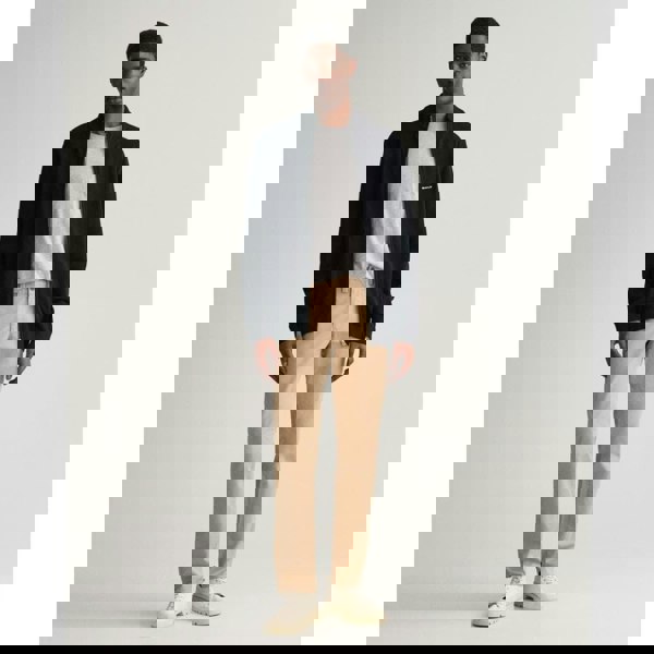 GANT Mens Slim Fit Twill Chinos - 248 Dark Khaki