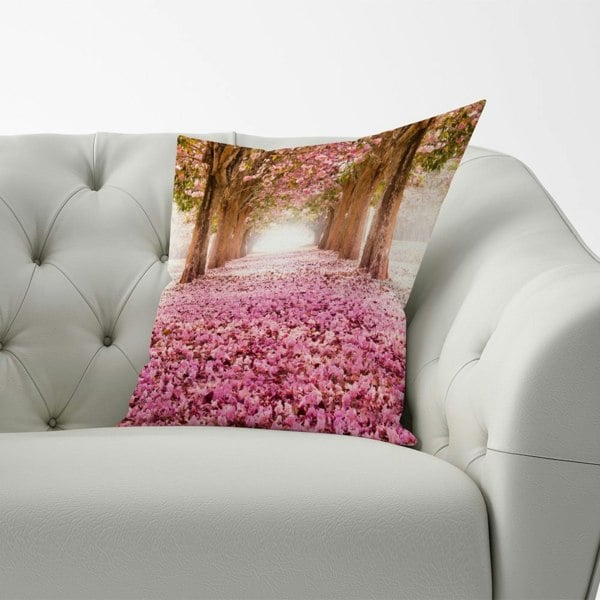 Warren Reed Pink Flower Tree Tunnel Cushions