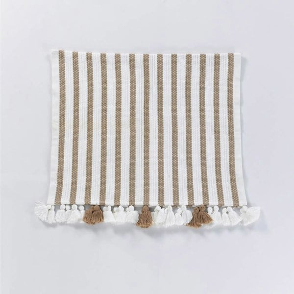 Cotton Bath Mat with Tassels