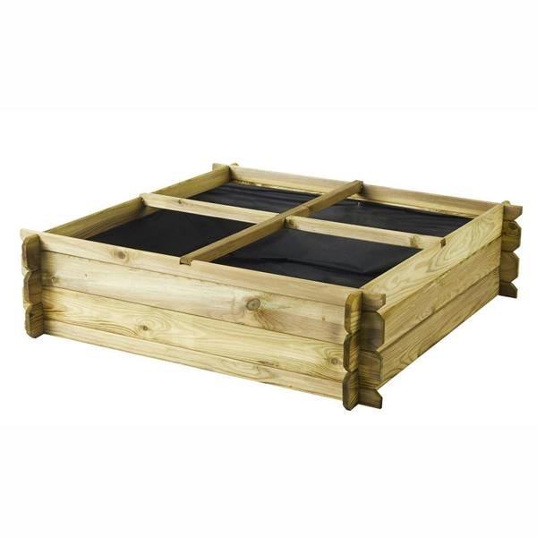 Cerland Basil Wooden Raised Bed 1m x 1m Pressure Treated Vegetable Growing Bed