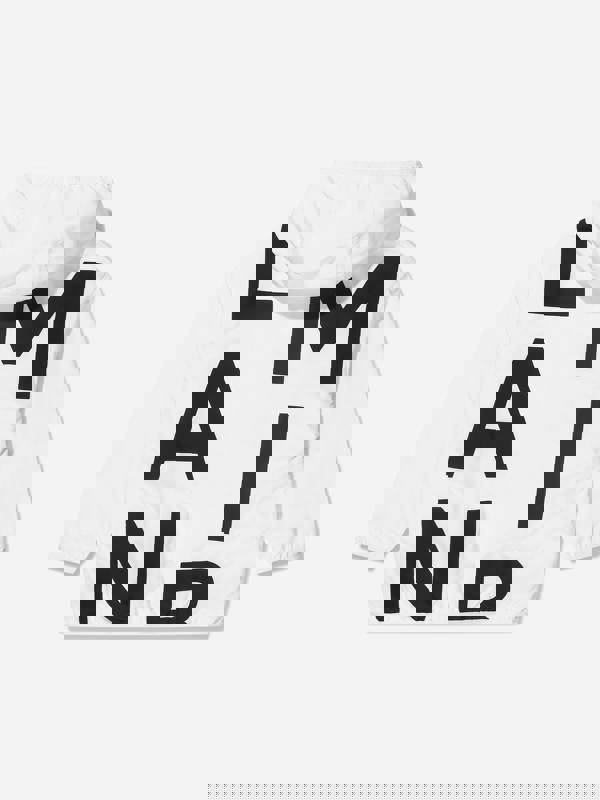 Balmain Boys Logo Print Hooded Jacket in White