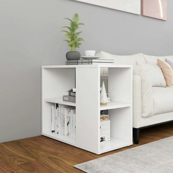 Berkfield Side Cabinet White 60x30x50 cm Engineered Wood