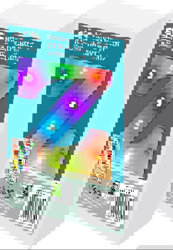 St Helens Battery Operated RGB Letter   With Remote Control Letter Z