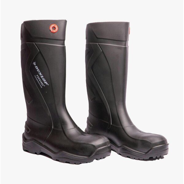 Dunlop PUROFORT+ Safety Wellington Boots   in  Black