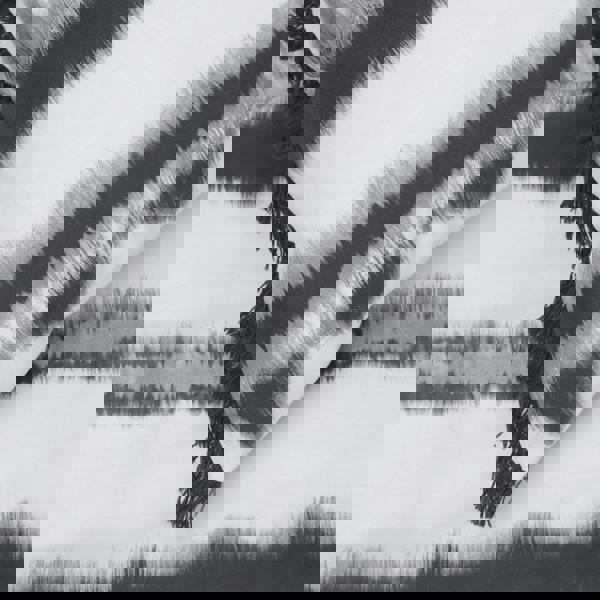 Smart Living Reversible Polycotton Tiedye Tassel Trim Duvet Cover and Pillowcase Set - Mono