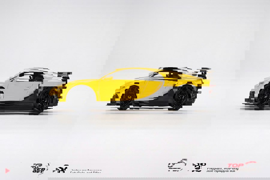 TSM Bugatti Chiron Pur Sport Yellow 1:18 Scale TSM TS0388