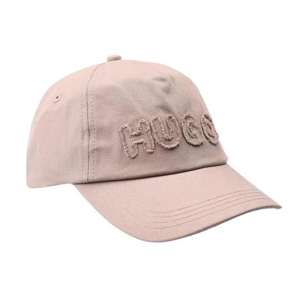 Hugo Womens/Ladies Cara-FR Logo Raw Edge Baseball Cap - Beige - 
