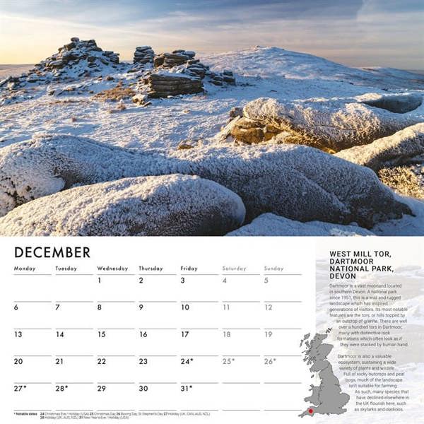 A Tour Of Britain Calendar 2027, Wall Calendars, Month To View, Travel, Gift
