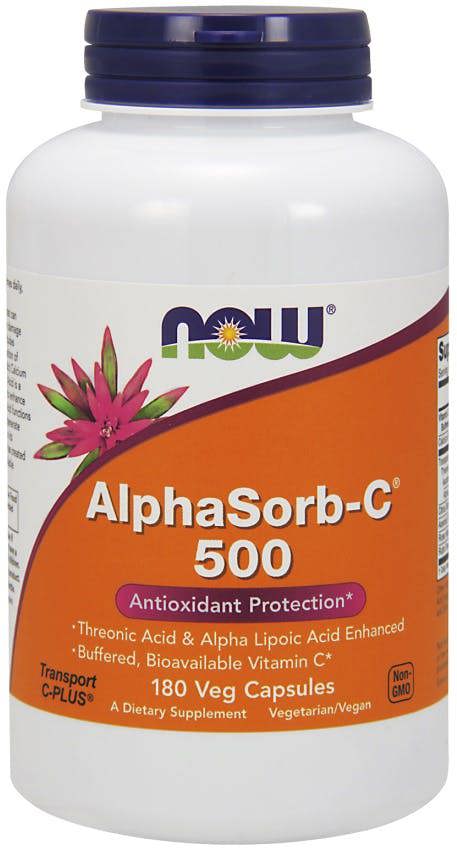 NOW Foods AlphaSorb-C, 500mg - 180 vcaps