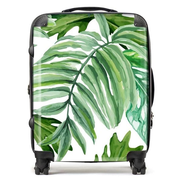 Warren Reed Exotic Rainforest Leaves Suitcase