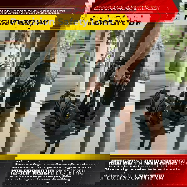 Strongology Urban25 Home Fitness Adjustable Smart Dumbbells from 2.5kg up to 25kg Training Weights