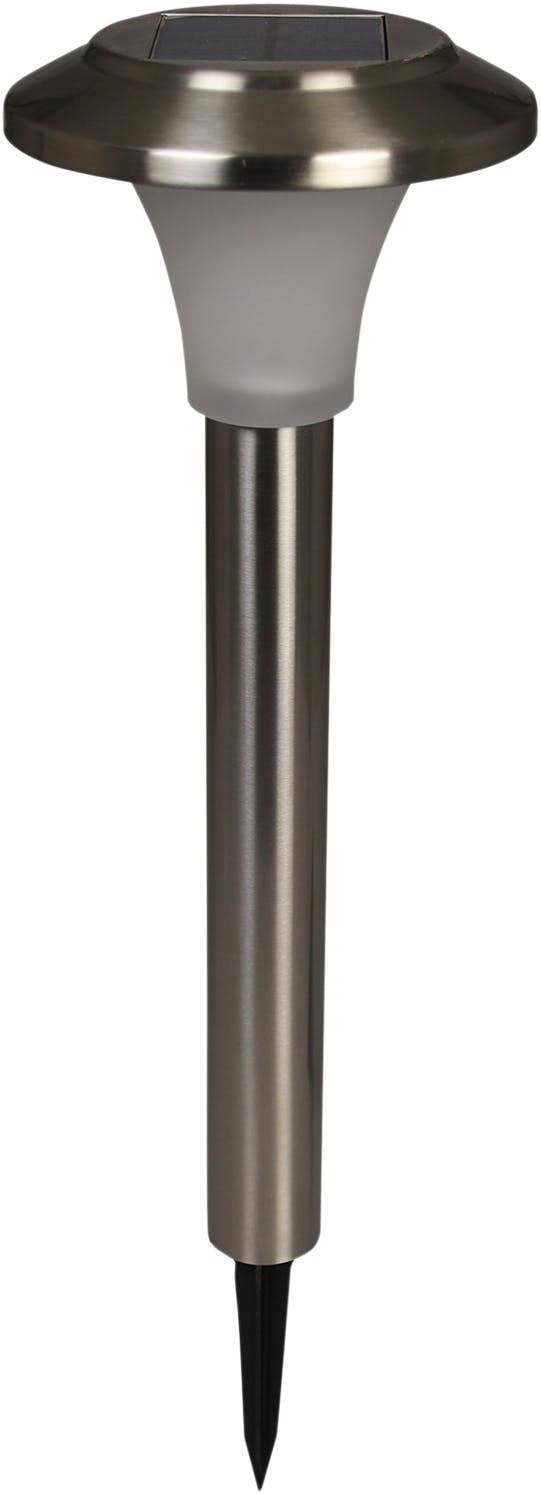 Luxform Calais Solar Post Light in S/Steel
