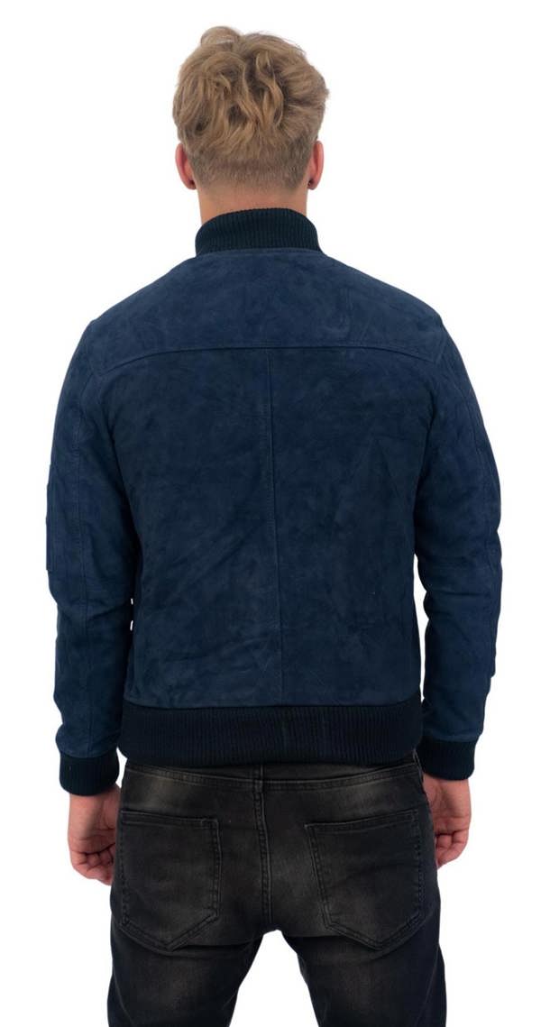 Infinity Leather Mens Goat Suede MA-1 Bomber Jacket-Auckland