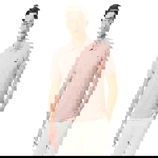 Lacoste Mens L.12.12 Marl Classic Polo Shirt - Pink - 