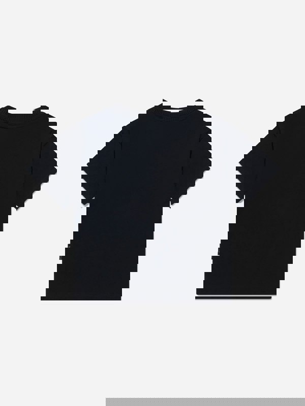 Moncler Enfant Girls Logo Print T-Shirt in Black