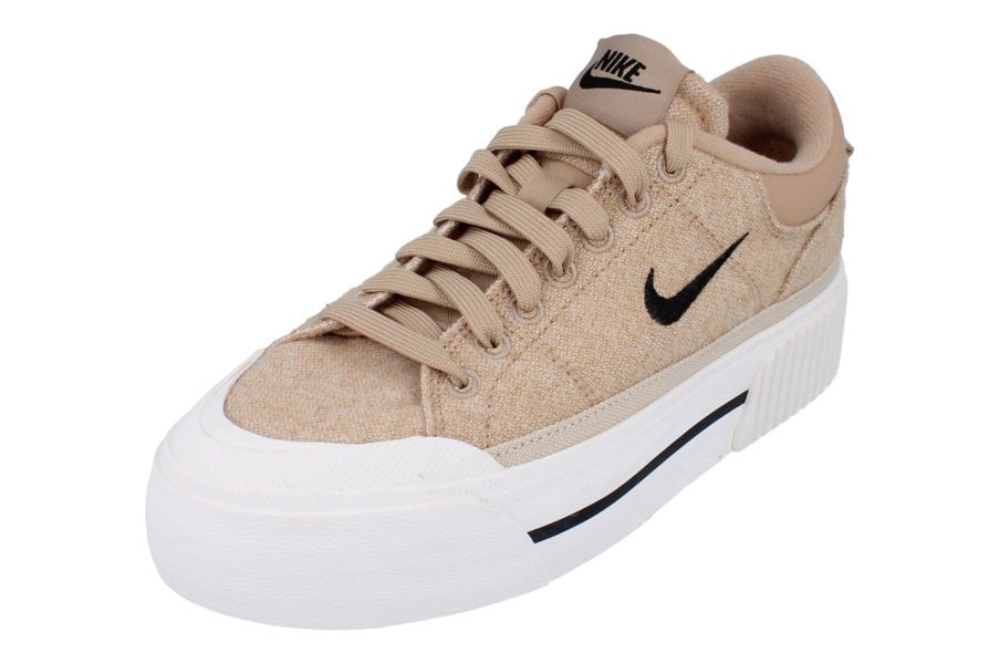 Nike Womens Court Legacy Lift Trainers Fz2606  200 - Hemp Black Sail Sanddrift 200 - Photo 0