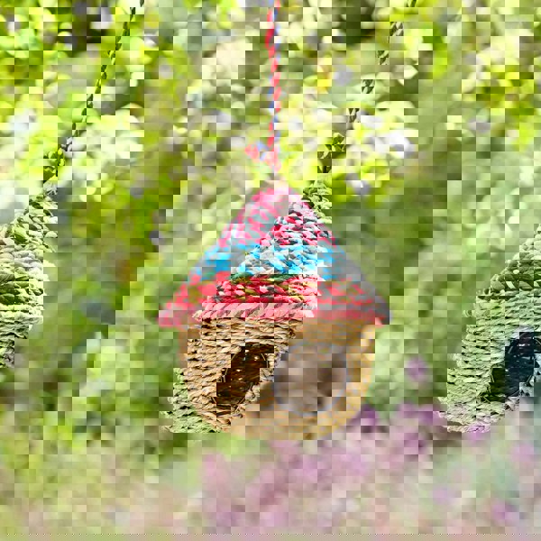 Paper High Round Recycled Cotton Birdhouse