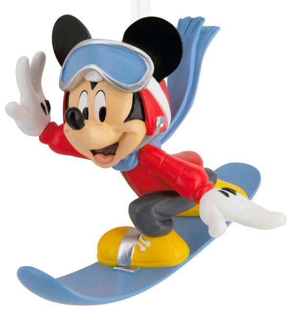 Disney - Mickey Mouse on Snowboard Christmas Tree Ornament