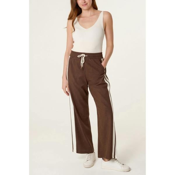 Blue Vanilla Corduroy Side Stripes Trousers