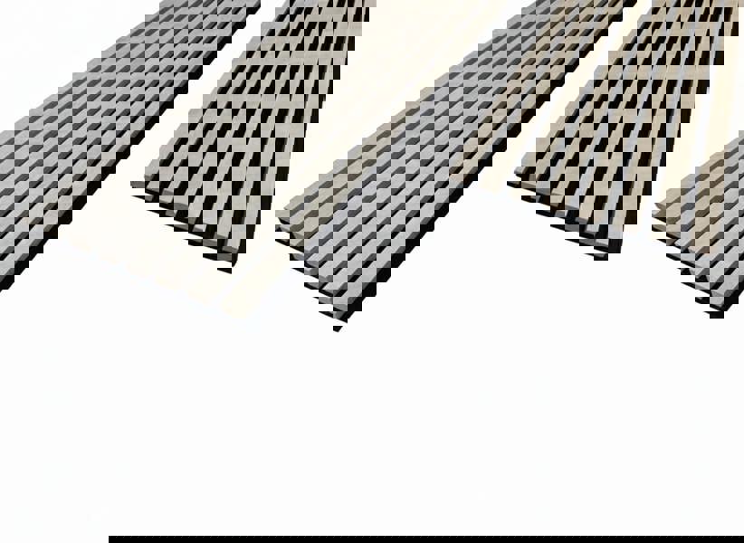 Panel Haus Concrete Acoustic Slat Wall Panel - 240cm x 32cm (2 pack)