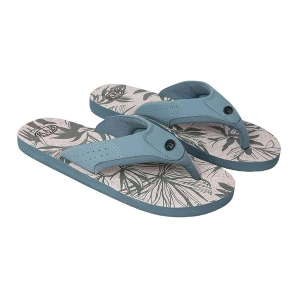 Animal Mens Jekyl Leaves Logo Flip Flops - Pale Green - 